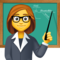 Woman Teacher emoji on Facebook